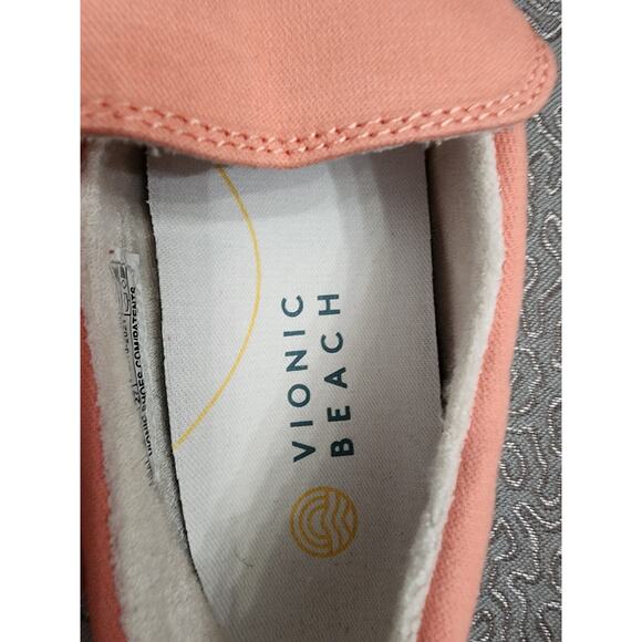 Vionic Beach Marshall Peach Pull-on Sneakers, Size 10 - Picture 7 of 8